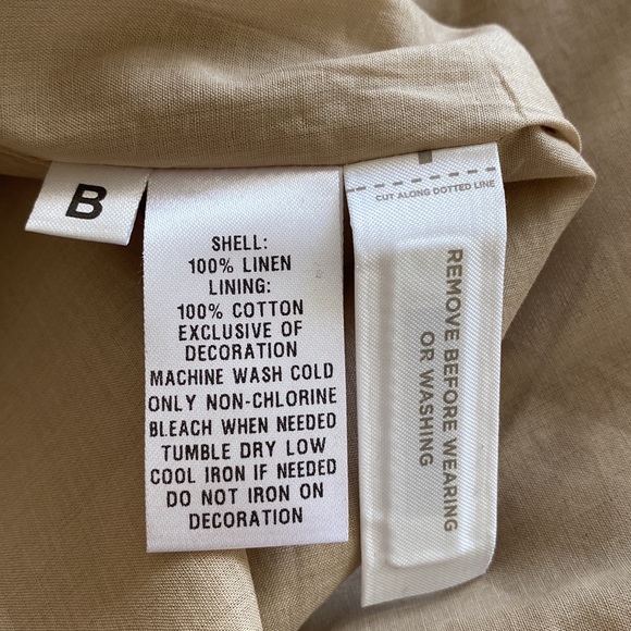 LOFT Women’s 100% Linen, Beaded Neckline Sleeveless Dress Size 8 NWT. - Picture 10 of 10